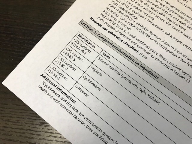 The Impact of an Inaccurate Safety Data Sheet